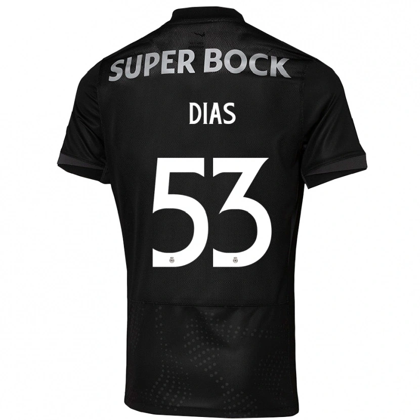 Danxen Homem Camisola Rodrigo Dias #53 Preto Branco Alternativa 2025/26 Camisa Brasil