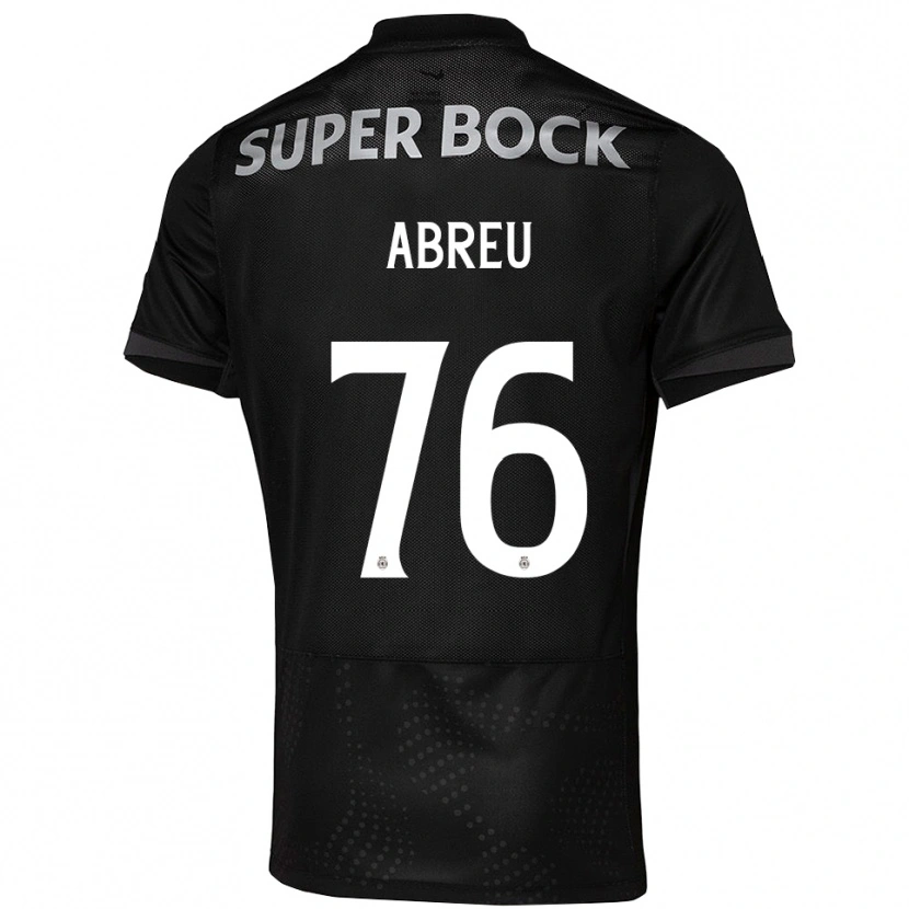 Danxen Homem Camisola Diogo Abreu #76 Preto Branco Alternativa 2025/26 Camisa Brasil