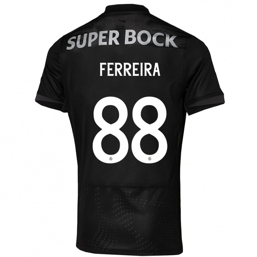 Danxen Homem Camisola Tiago Ferreira #88 Preto Branco Alternativa 2025/26 Camisa Brasil