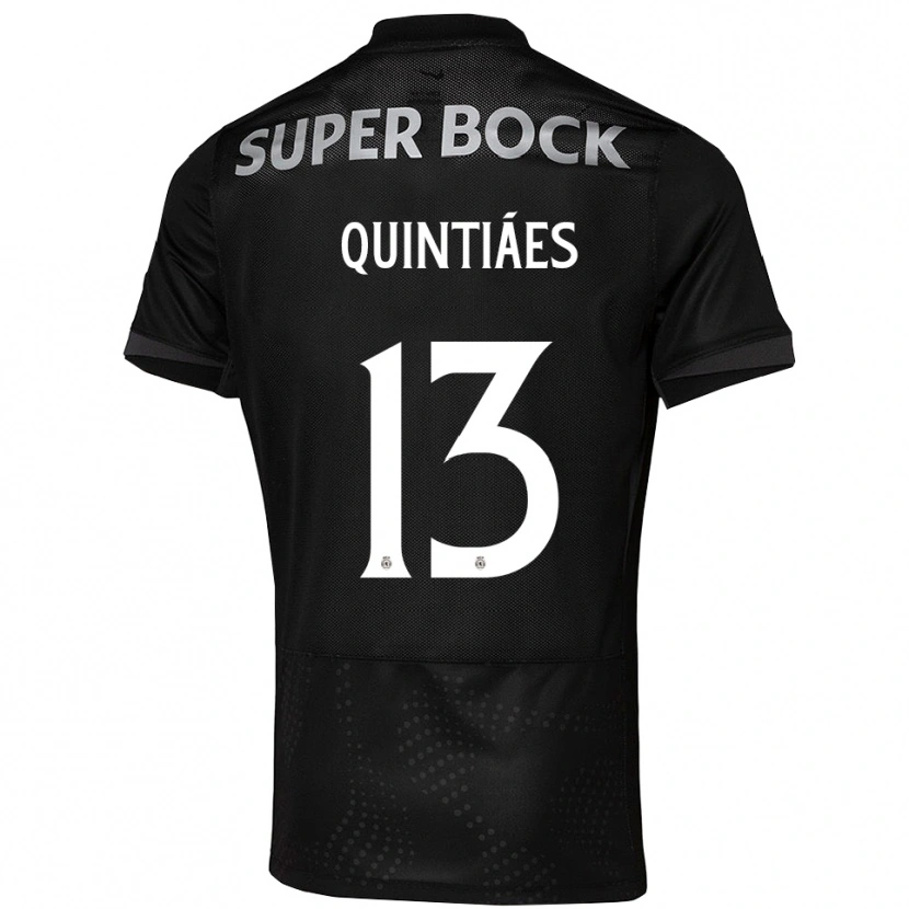 Danxen Homem Camisola Rodrigo Quintiães #13 Preto Branco Alternativa 2025/26 Camisa Brasil