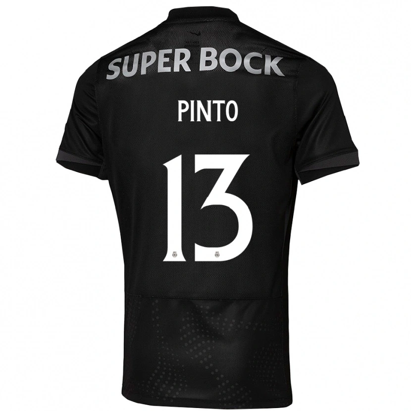 Danxen Homem Camisola Fátima Pinto #13 Preto Branco Alternativa 2025/26 Camisa Brasil