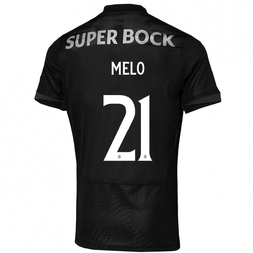 Danxen Homem Camisola Gabriel Melo #21 Preto Branco Alternativa 2025/26 Camisa Brasil