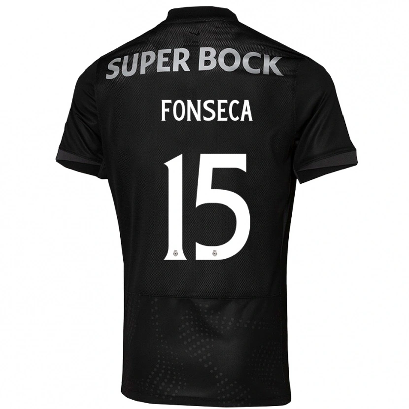 Danxen Homem Camisola Beatriz Fonseca #15 Preto Branco Alternativa 2025/26 Camisa Brasil