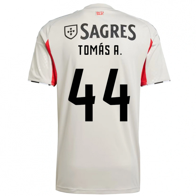 Danxen Homem Camisola Tomás Araújo #44 Branco Sujo Vermelho Alternativa 2025/26 Camisa Brasil