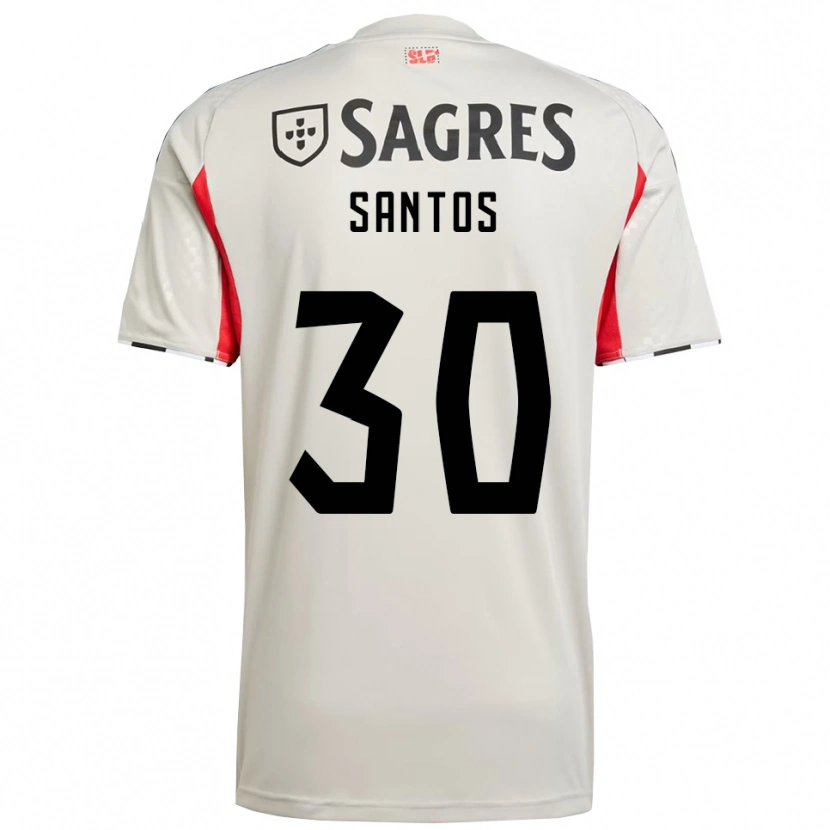 Danxen Homem Camisola Daniela Santos #30 Branco Sujo Vermelho Alternativa 2025/26 Camisa Brasil