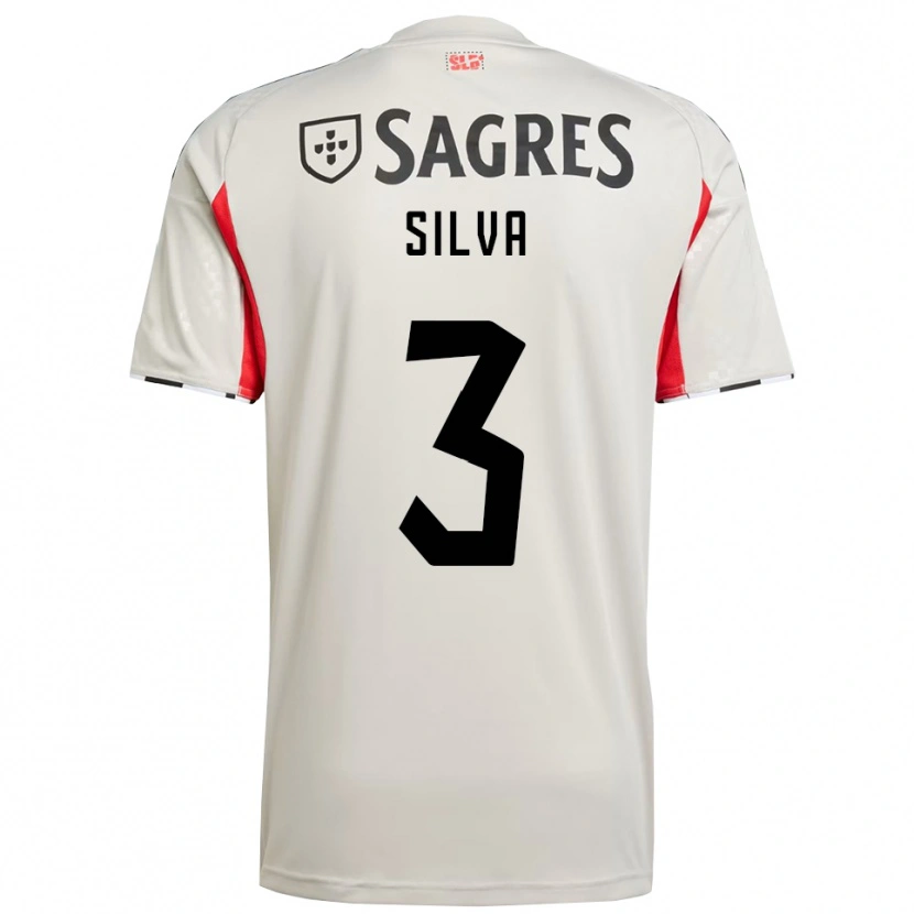 Danxen Homem Camisola Joana Silva #3 Branco Sujo Vermelho Alternativa 2025/26 Camisa Brasil