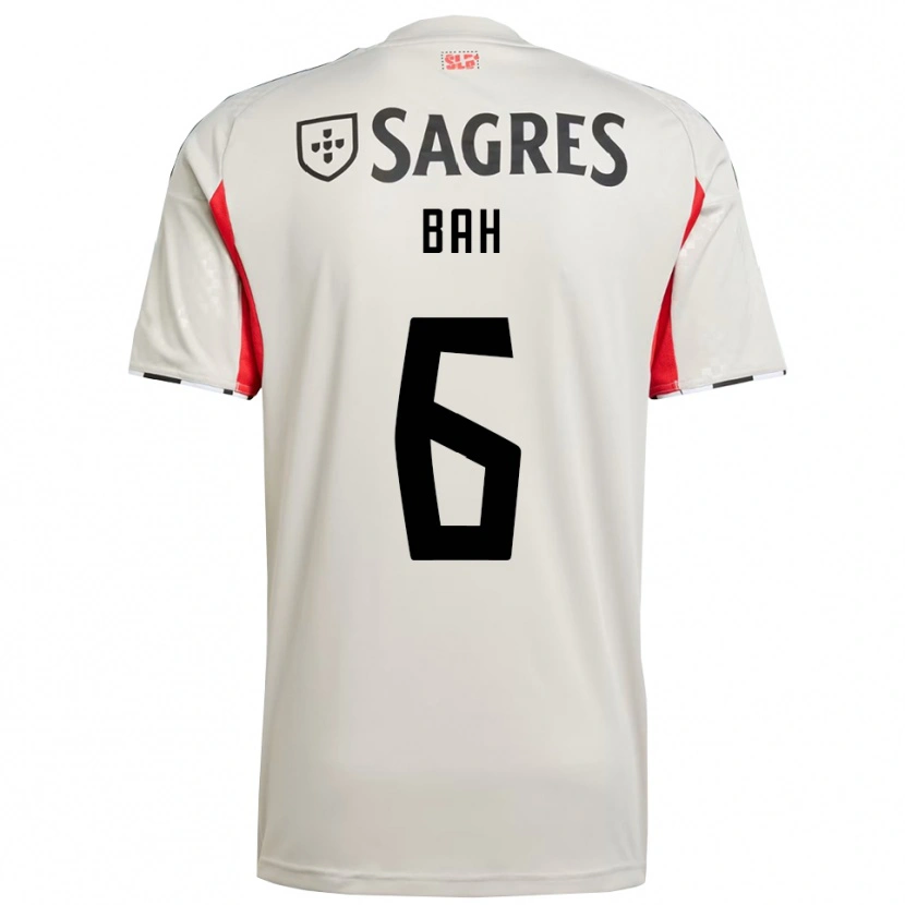 Danxen Homem Camisola Alexander Bah #6 Branco Sujo Vermelho Alternativa 2025/26 Camisa Brasil