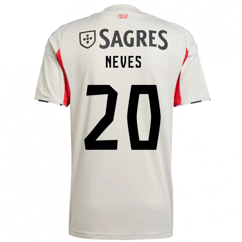 Danxen Homem Camisola Gil Neves #20 Branco Sujo Vermelho Alternativa 2025/26 Camisa Brasil