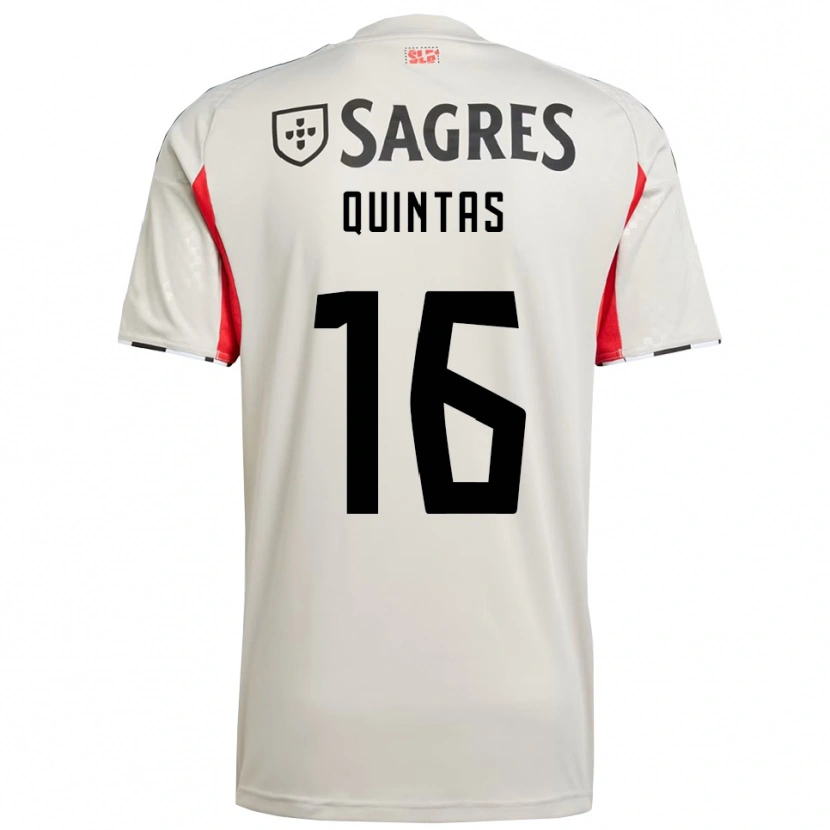 Danxen Homem Camisola Rafael Quintas #16 Branco Sujo Vermelho Alternativa 2025/26 Camisa Brasil