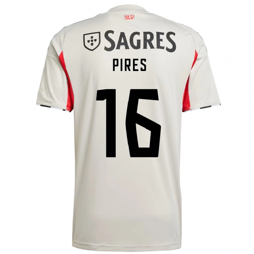 Danxen Homem Camisola Rodrigo Pires #16 Branco Sujo Vermelho Alternativa 2025/26 Camisa Brasil