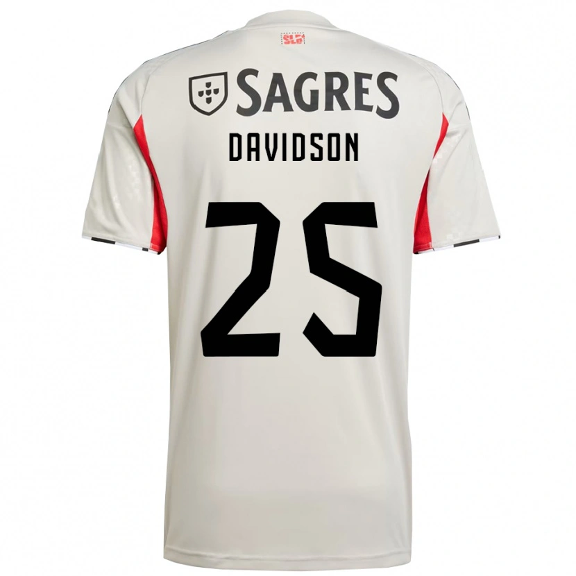 Danxen Homem Camisola Chandra Davidson #25 Branco Sujo Vermelho Alternativa 2025/26 Camisa Brasil