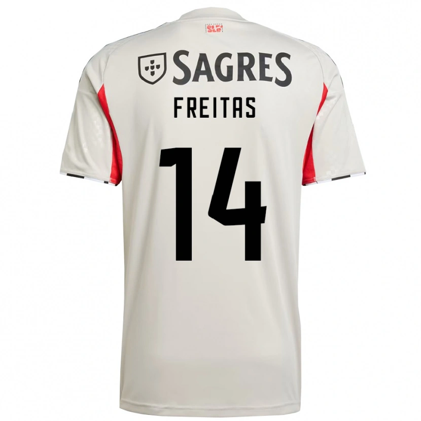 Danxen Homem Camisola Tiago Freitas #14 Branco Sujo Vermelho Alternativa 2025/26 Camisa Brasil