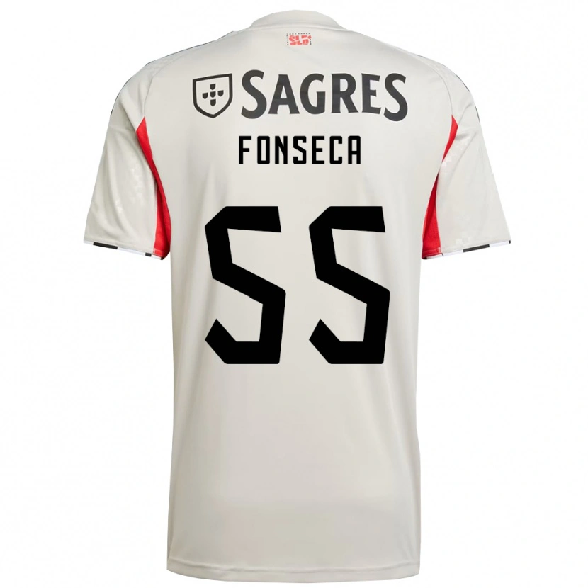 Danxen Homem Camisola João Fonseca #55 Branco Sujo Vermelho Alternativa 2025/26 Camisa Brasil