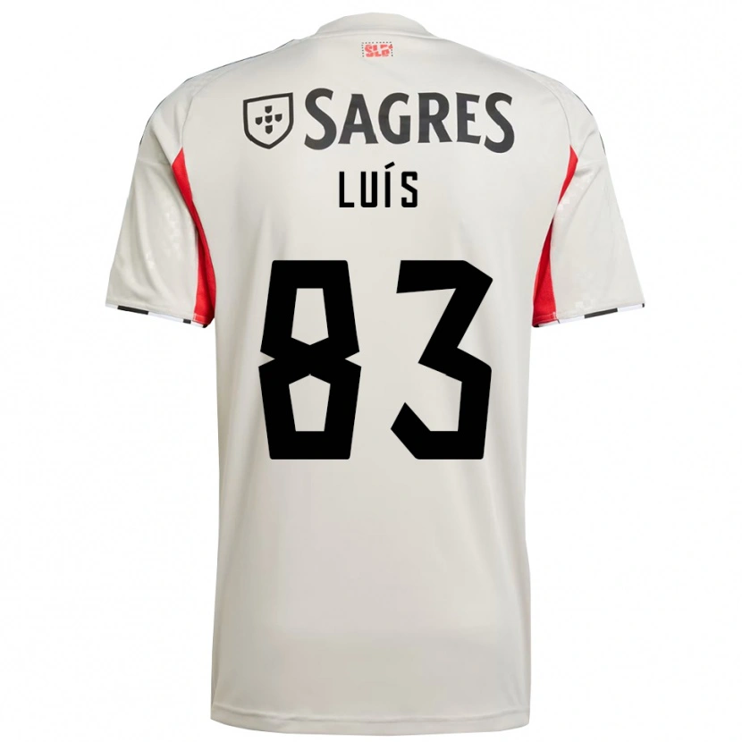 Danxen Homem Camisola Rafael Luís #83 Branco Sujo Vermelho Alternativa 2025/26 Camisa Brasil