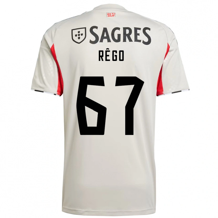 Danxen Homem Camisola Rodrigo Rêgo #67 Branco Sujo Vermelho Alternativa 2025/26 Camisa Brasil