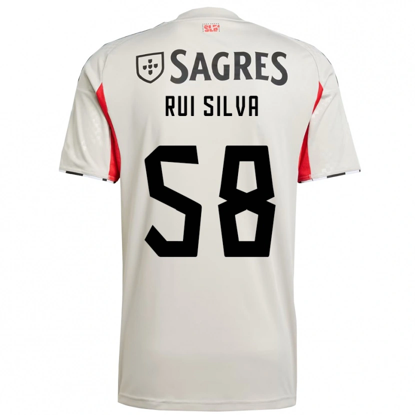 Danxen Homem Camisola Rui Silva #58 Branco Sujo Vermelho Alternativa 2025/26 Camisa Brasil
