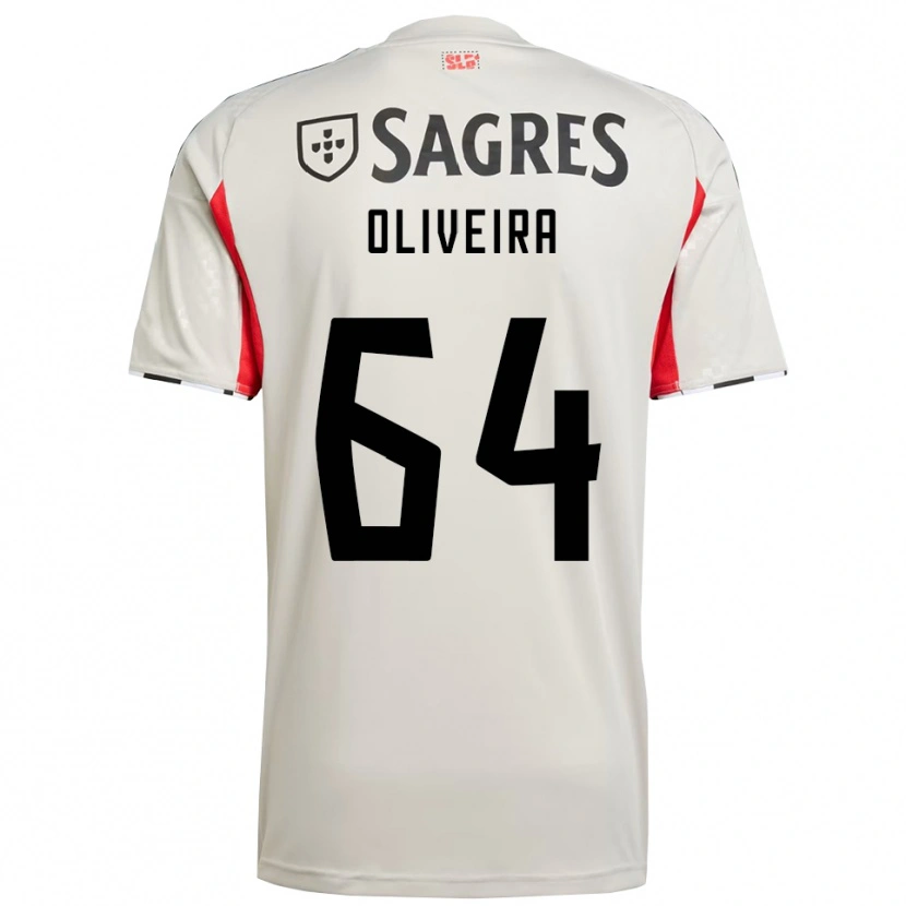 Danxen Homem Camisola Gonçalo Oliveira #64 Branco Sujo Vermelho Alternativa 2025/26 Camisa Brasil