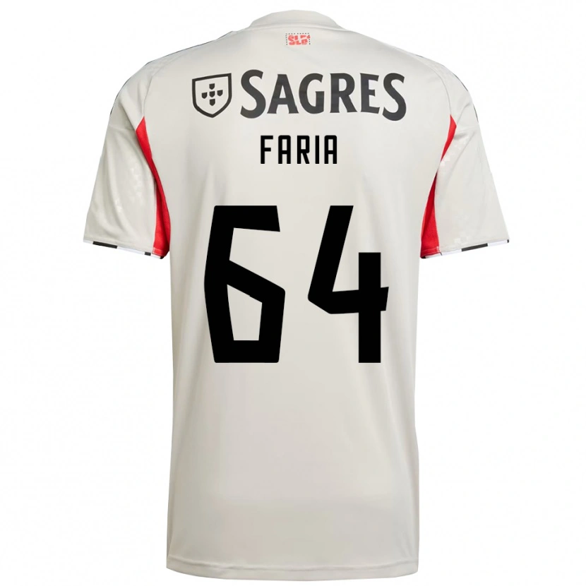 Danxen Homem Camisola Hugo Faria #64 Branco Sujo Vermelho Alternativa 2025/26 Camisa Brasil
