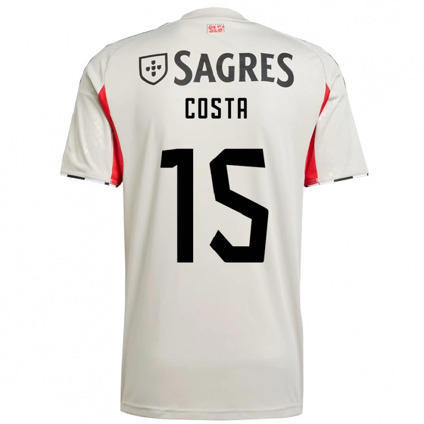 Danxen Homem Camisola Carole Costa #15 Branco Sujo Vermelho Alternativa 2025/26 Camisa Brasil