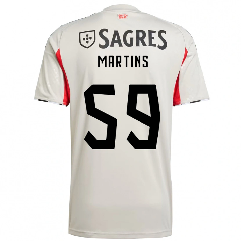 Danxen Homem Camisola Leandro Martins #59 Branco Sujo Vermelho Alternativa 2025/26 Camisa Brasil