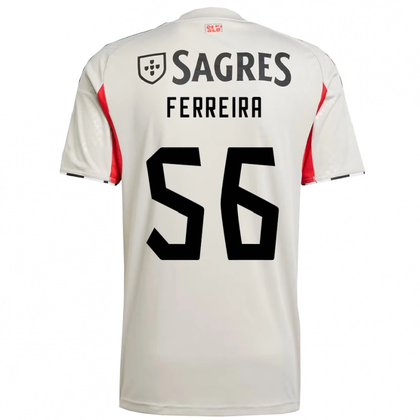 Danxen Homem Camisola Martim Ferreira #56 Branco Sujo Vermelho Alternativa 2025/26 Camisa Brasil