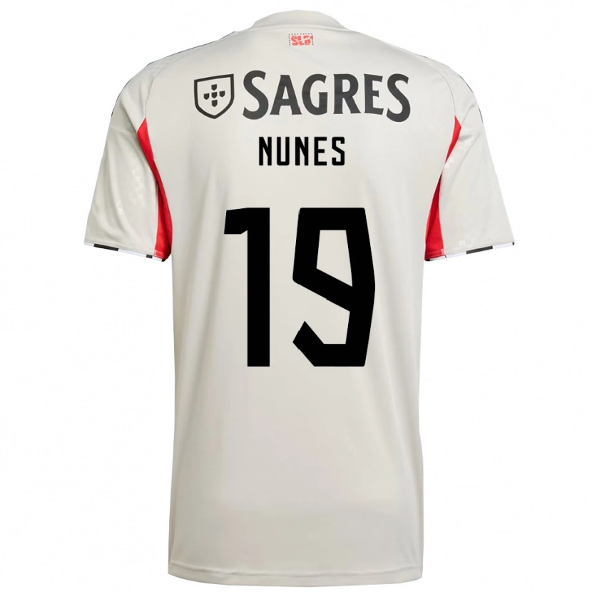 Danxen Homem Camisola Bernardo Nunes #19 Branco Sujo Vermelho Alternativa 2025/26 Camisa Brasil
