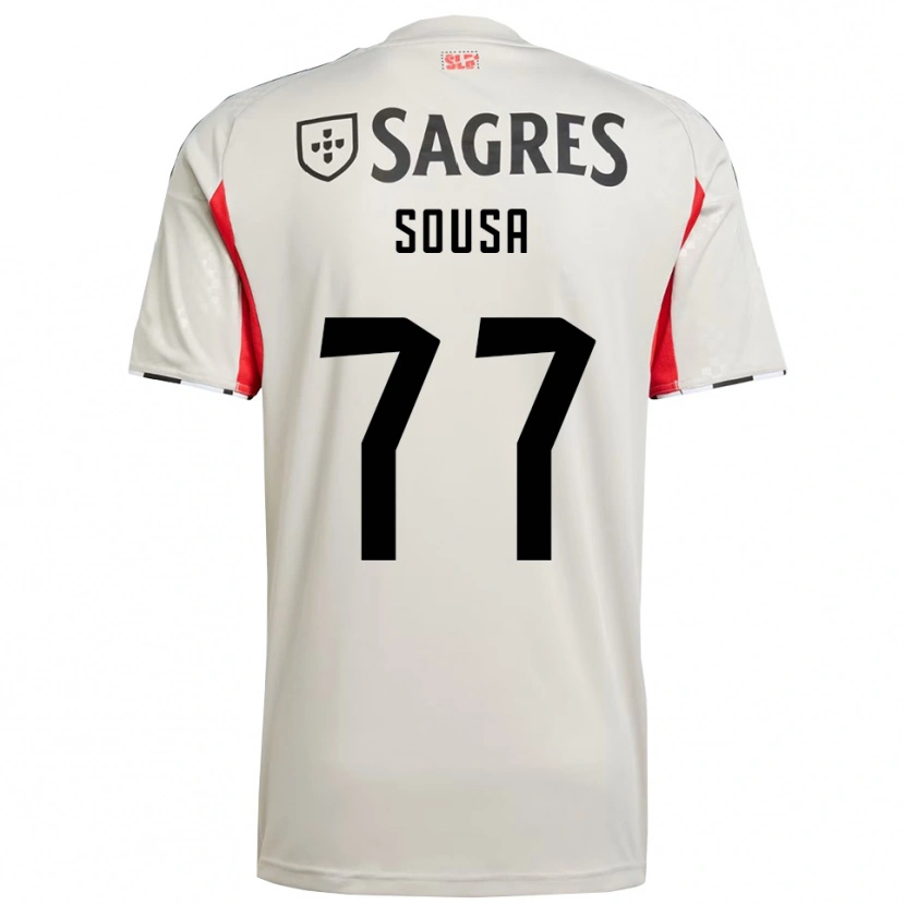 Danxen Homem Camisola Gerson Sousa #77 Branco Sujo Vermelho Alternativa 2025/26 Camisa Brasil