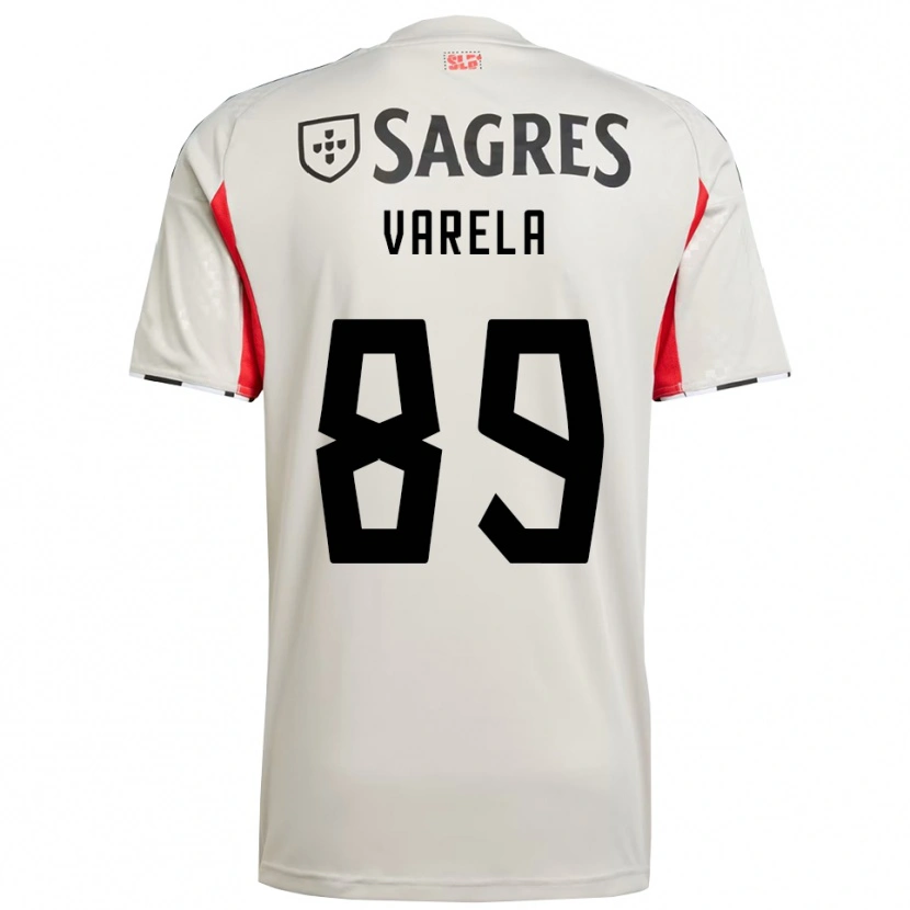 Danxen Homem Camisola Gustavo Varela #89 Branco Sujo Vermelho Alternativa 2025/26 Camisa Brasil