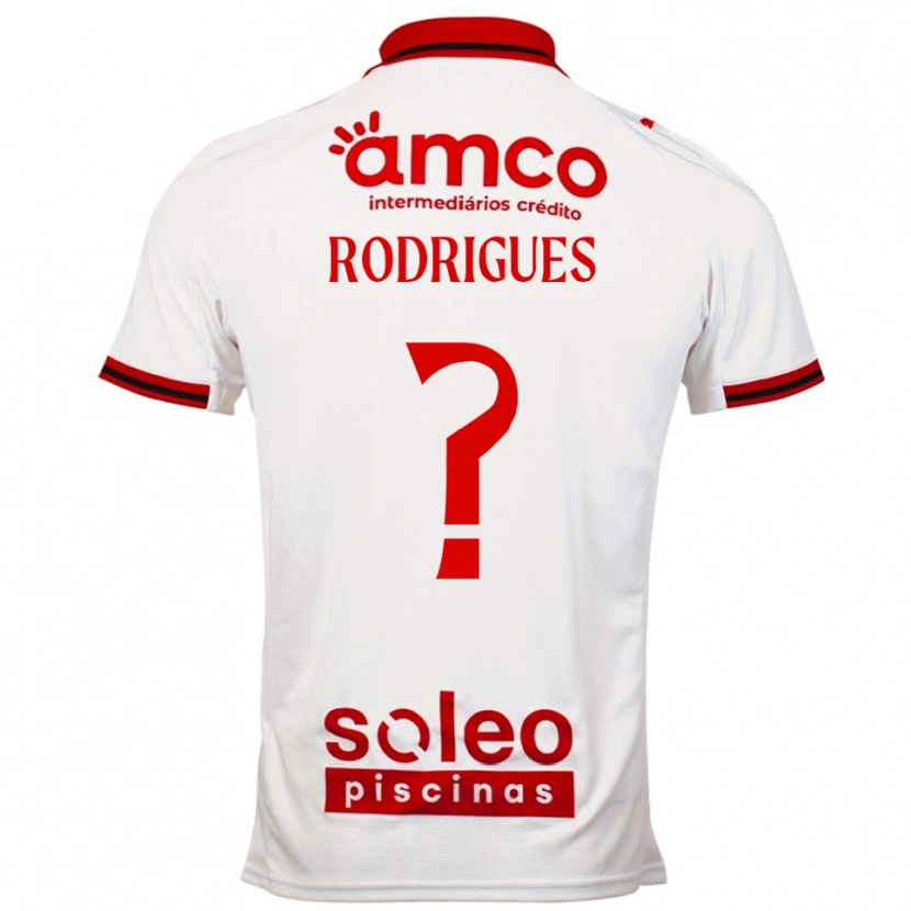 Danxen Homem Camisola David Rodrigues #0 Branco Vermelho Alternativa 2025/26 Camisa Brasil
