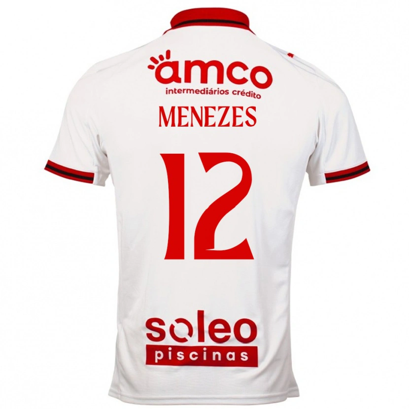 Danxen Homem Camisola Gabriel Menezes #12 Branco Vermelho Alternativa 2025/26 Camisa Brasil