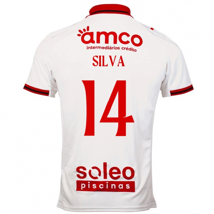 Danxen Homem Camisola Dolores Silva #14 Branco Vermelho Alternativa 2025/26 Camisa Brasil