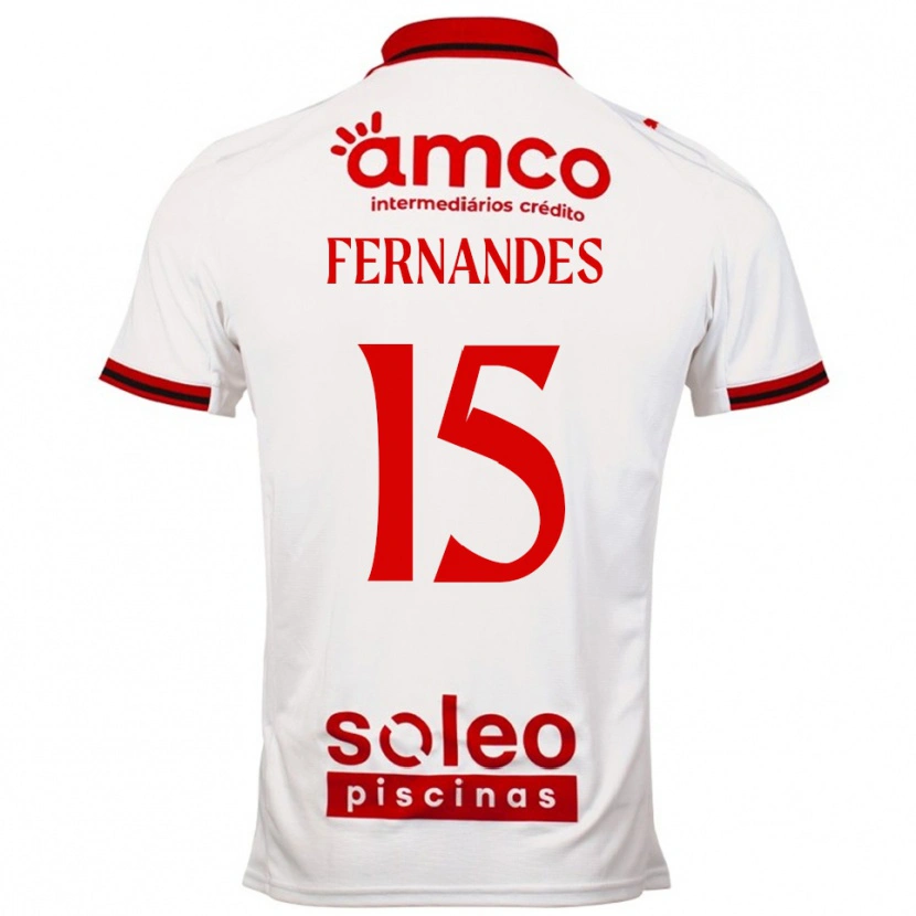 Danxen Homem Camisola Valdir Fernandes #15 Branco Vermelho Alternativa 2025/26 Camisa Brasil