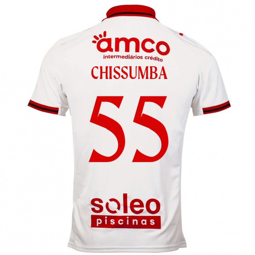 Danxen Homem Camisola Chissumba #55 Branco Vermelho Alternativa 2025/26 Camisa Brasil