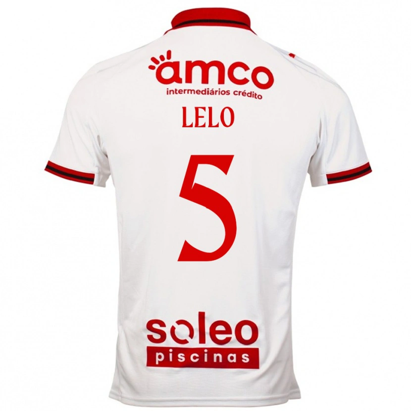 Danxen Homem Camisola Leonardo Lelo #5 Branco Vermelho Alternativa 2025/26 Camisa Brasil