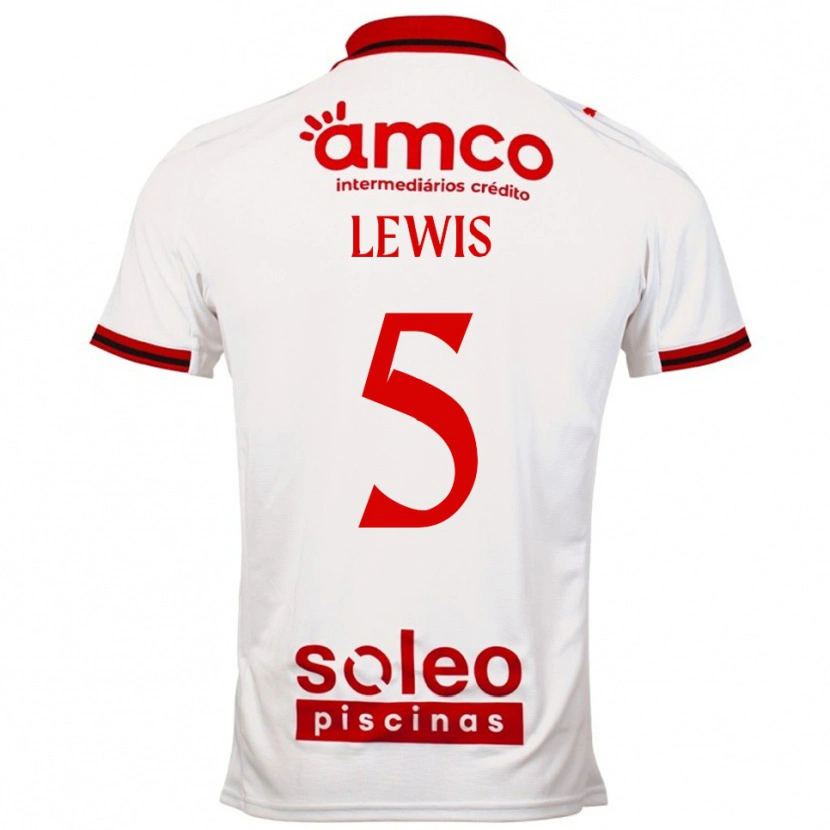 Danxen Homem Camisola Leah Lewis #5 Branco Vermelho Alternativa 2025/26 Camisa Brasil