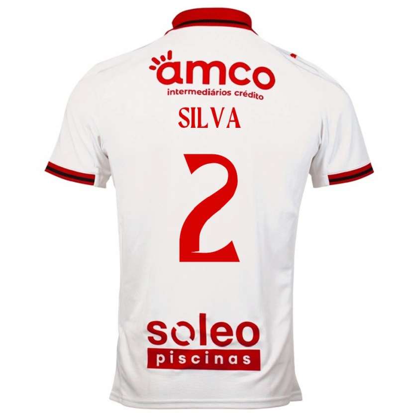 Danxen Homem Camisola Lourenço Silva #2 Branco Vermelho Alternativa 2025/26 Camisa Brasil