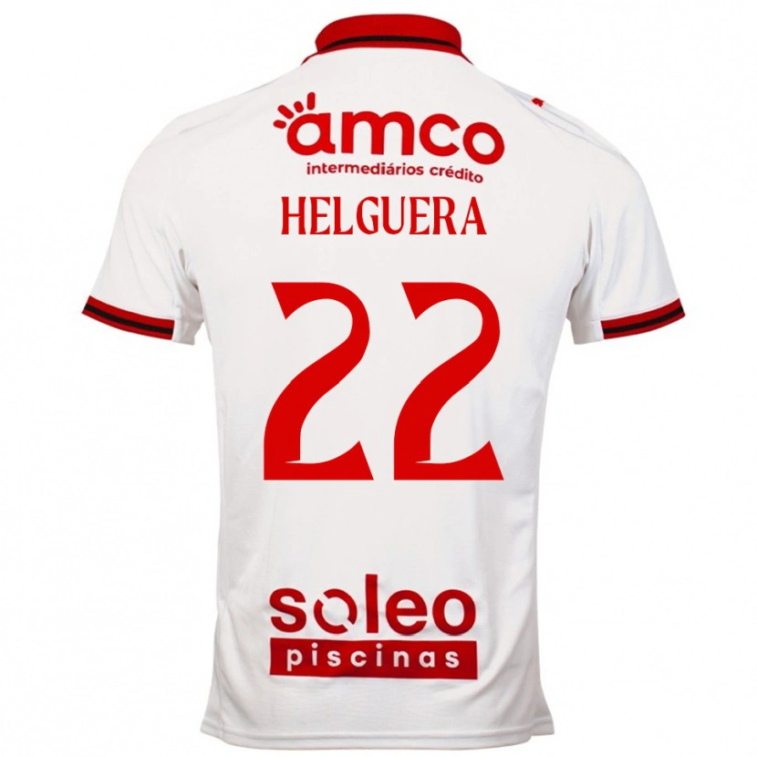 Danxen Homem Camisola Thiago Helguera #22 Branco Vermelho Alternativa 2025/26 Camisa Brasil