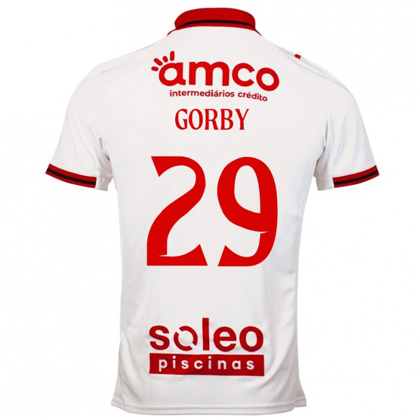 Danxen Homem Camisola Gorby #29 Branco Vermelho Alternativa 2025/26 Camisa Brasil