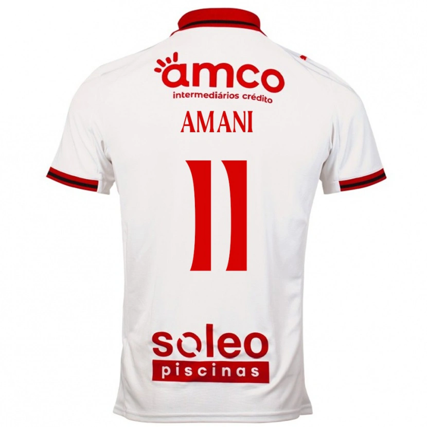 Danxen Homem Camisola Jolina Amani #11 Branco Vermelho Alternativa 2025/26 Camisa Brasil