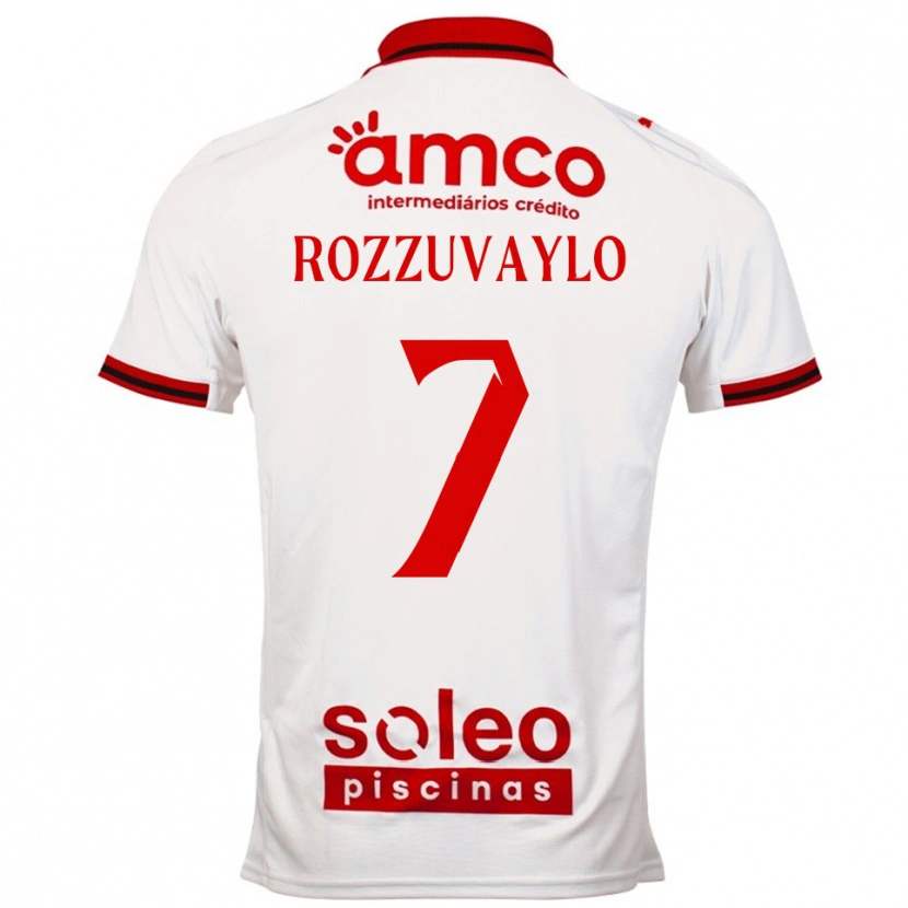 Danxen Homem Camisola Dani Rozzuvaylo #7 Branco Vermelho Alternativa 2025/26 Camisa Brasil