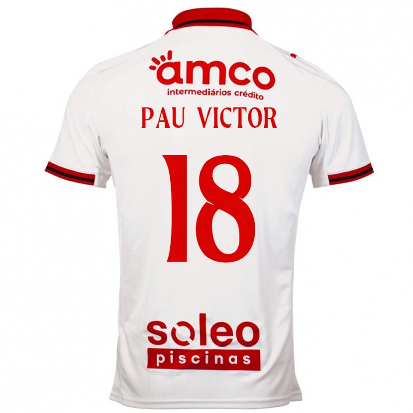 Danxen Homem Camisola Pau Víctor #18 Branco Vermelho Alternativa 2025/26 Camisa Brasil
