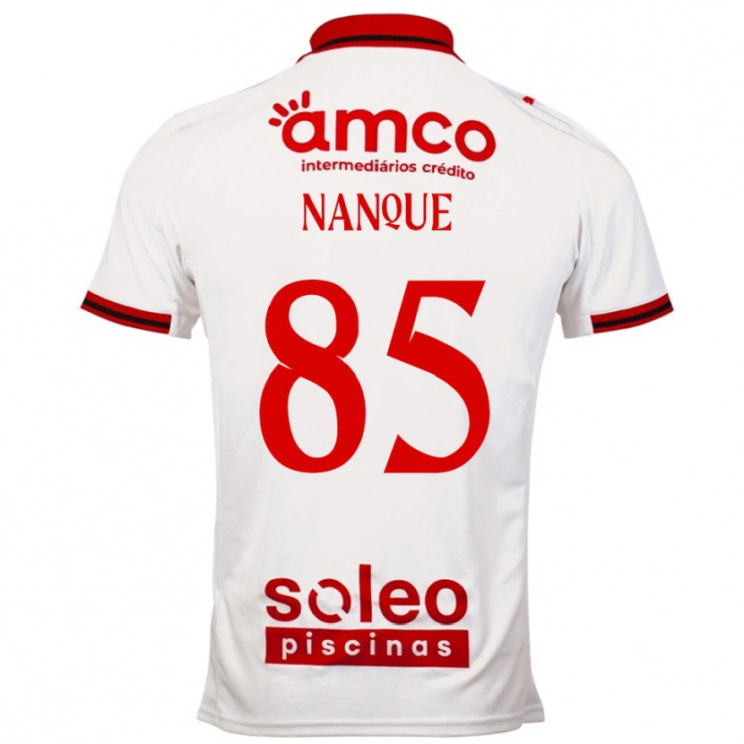 Danxen Homem Camisola Edgar Nanque #85 Branco Vermelho Alternativa 2025/26 Camisa Brasil