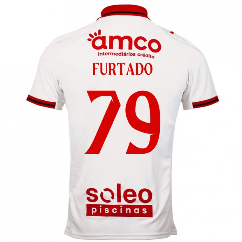 Danxen Homem Camisola Rúben Furtado #79 Branco Vermelho Alternativa 2025/26 Camisa Brasil