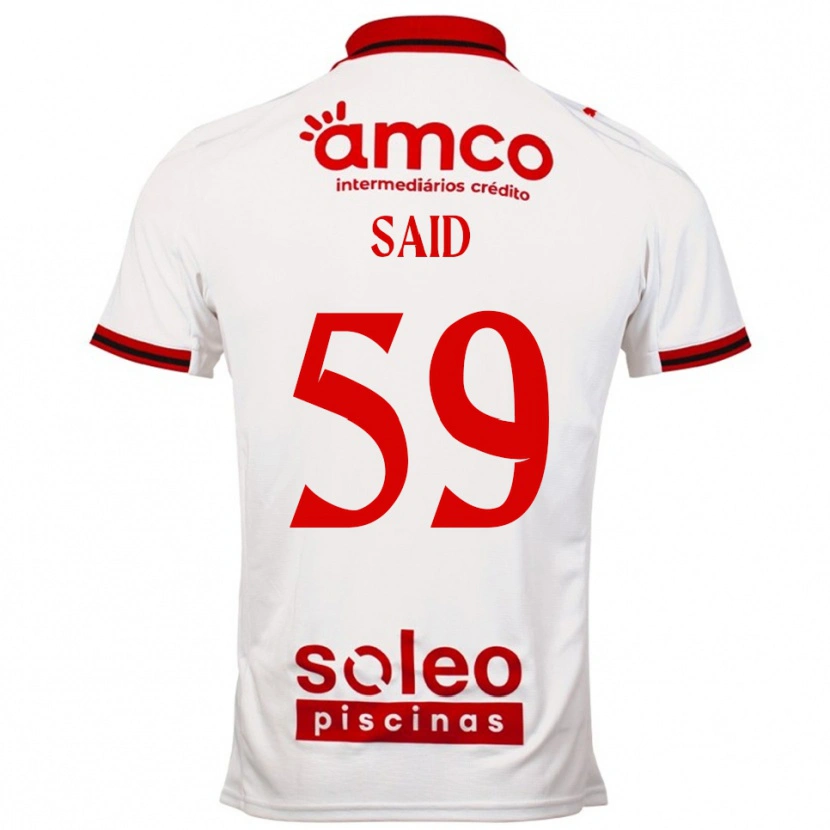 Danxen Homem Camisola Yan Said #59 Branco Vermelho Alternativa 2025/26 Camisa Brasil