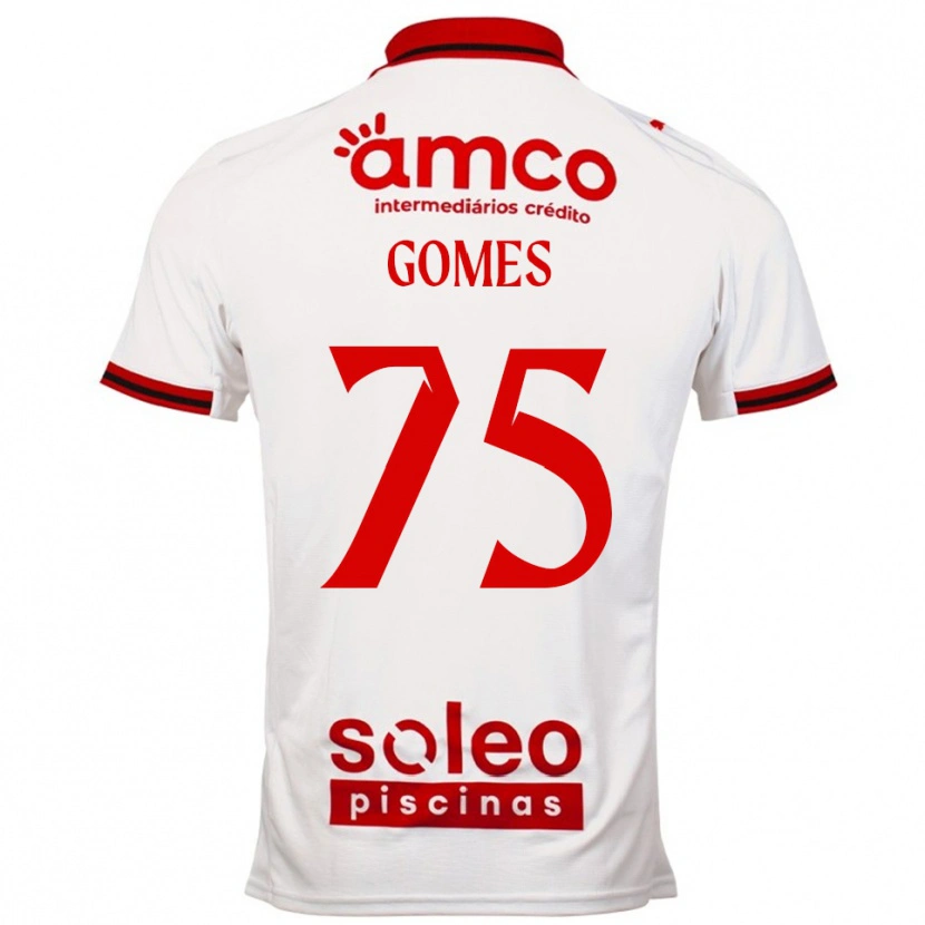 Danxen Homem Camisola Tomás Müller #75 Branco Vermelho Alternativa 2025/26 Camisa Brasil