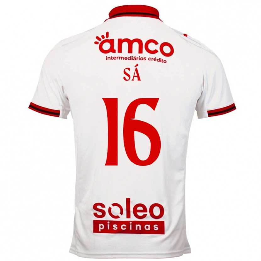 Danxen Homem Camisola Manuel Sá #16 Branco Vermelho Alternativa 2025/26 Camisa Brasil