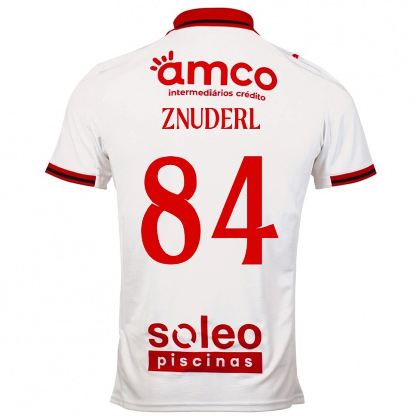 Danxen Homem Camisola Tai Znuderl #84 Branco Vermelho Alternativa 2025/26 Camisa Brasil