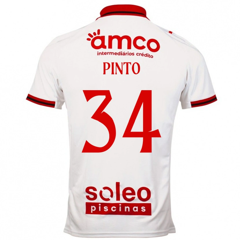 Danxen Homem Camisola Ana Pinto #34 Branco Vermelho Alternativa 2025/26 Camisa Brasil