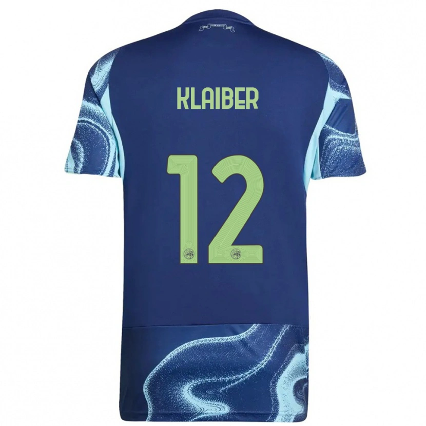 Danxen Homem Camisola Sean Klaiber #12 Marinho Azul Celeste Alternativa 2025/26 Camisa Brasil