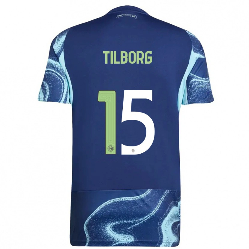 Danxen Homem Camisola Sesynijo Tilborg #15 Marinho Azul Celeste Alternativa 2025/26 Camisa Brasil